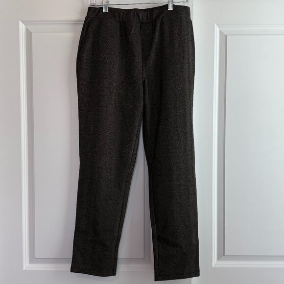 GRAVER Susan Graver Regular Jacquard Knit Ankle Pants Size Small Great Condition - Picture 2 of 9